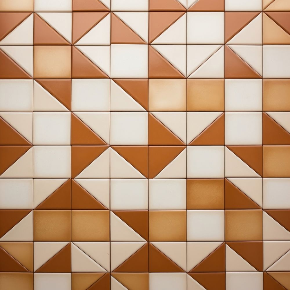 Tiles of brown pattern architecture backgrounds floor.