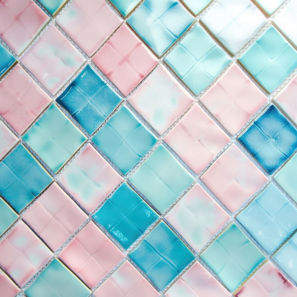 Tiles pastel pattern backgrounds turquoise mosaic.