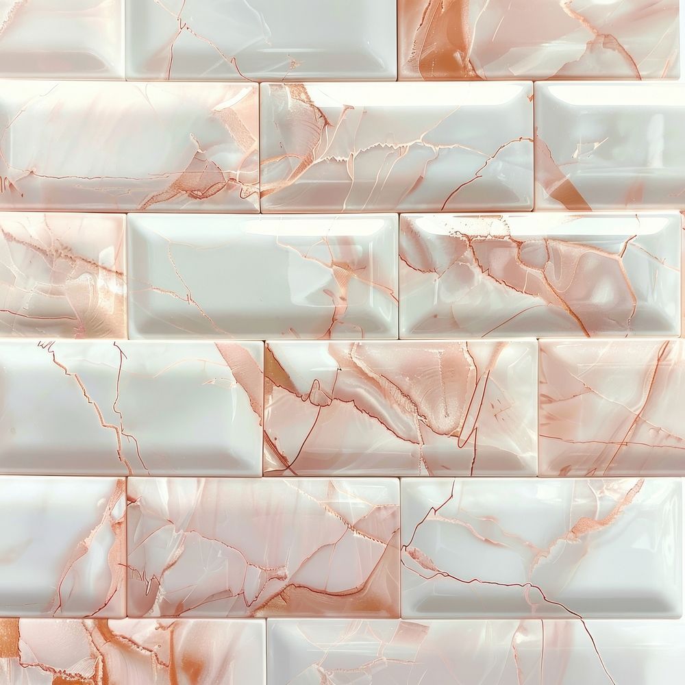 Tiles rose gold pattern backgrounds marble abstract.