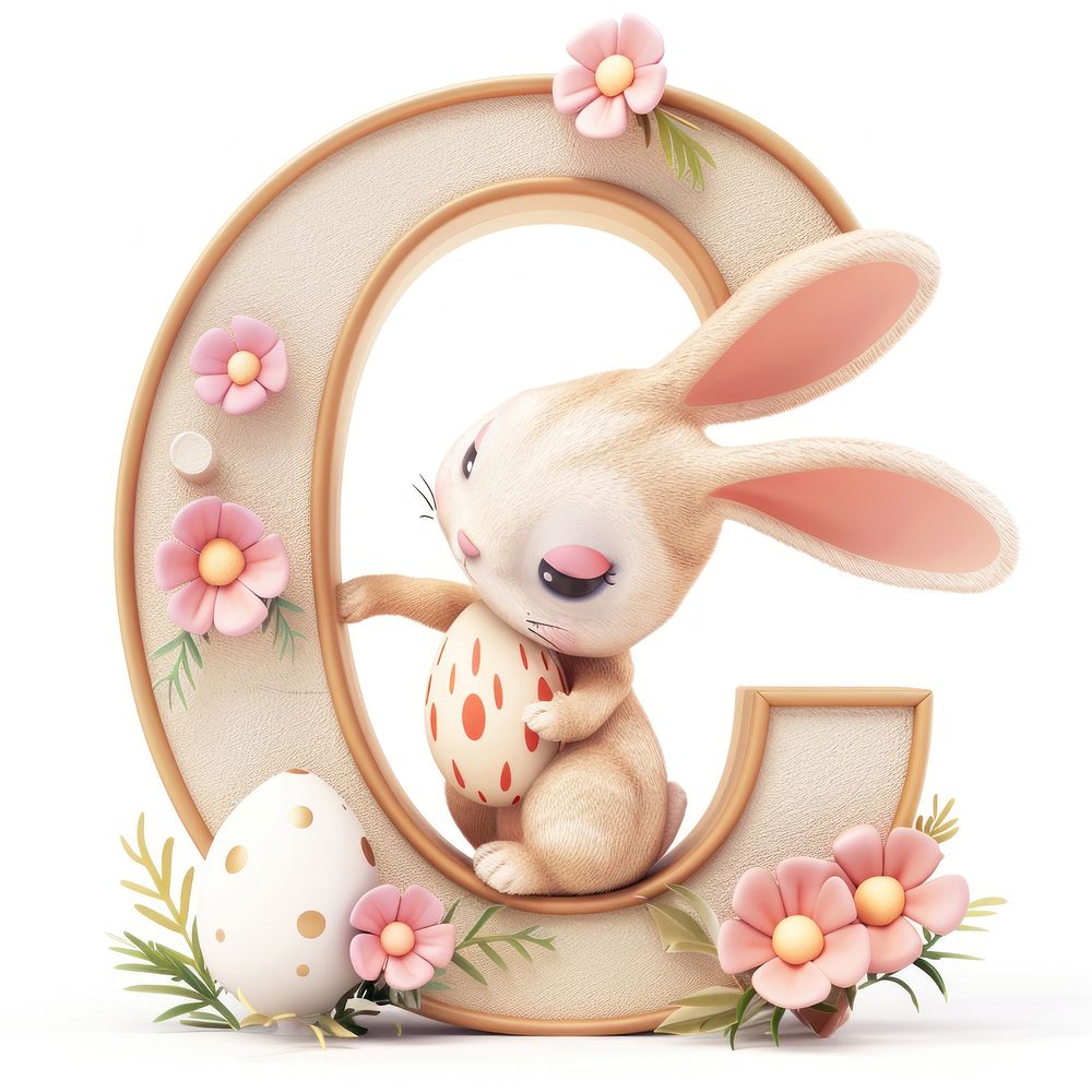 Easter letter C easter egg representation.
