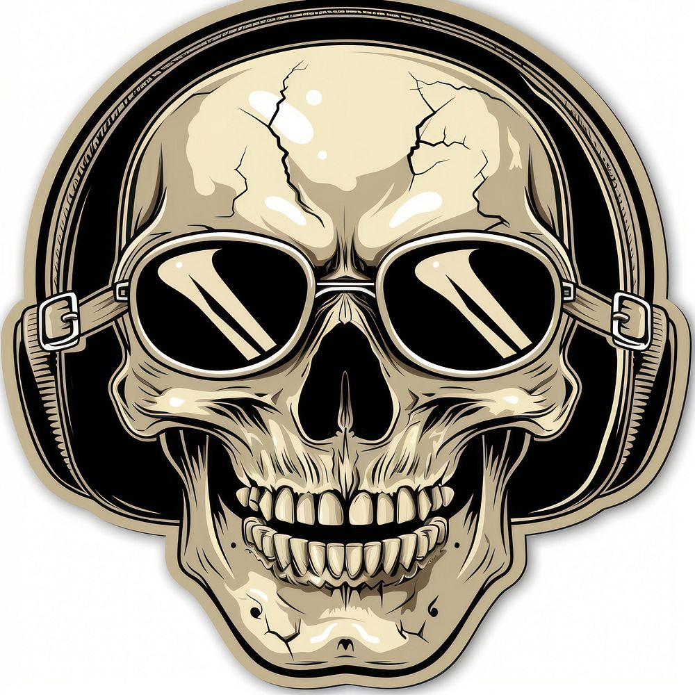 Speed sticker skull accessories technology accessory.