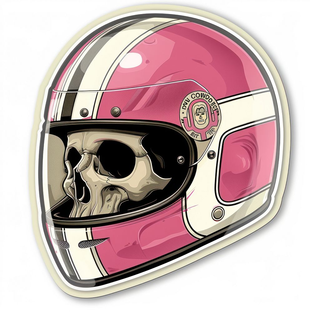Speed sticker skull helmet sports protection.