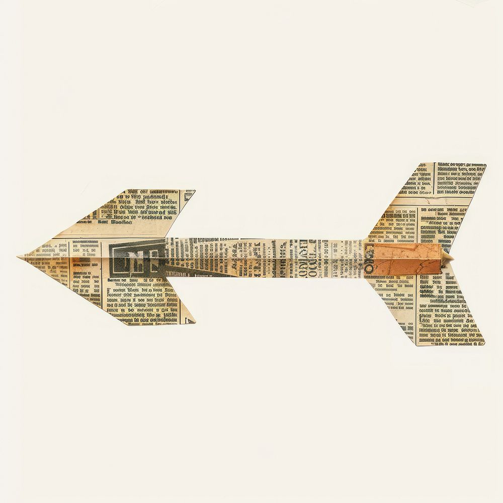 Ephemera paper arrow art architecture aircraft.