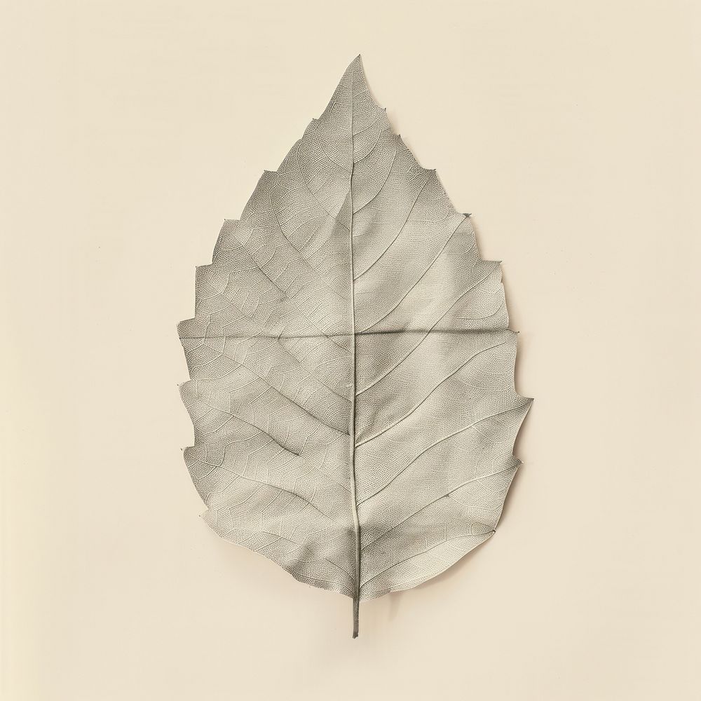 Ephemera paper leaf plant art textured.