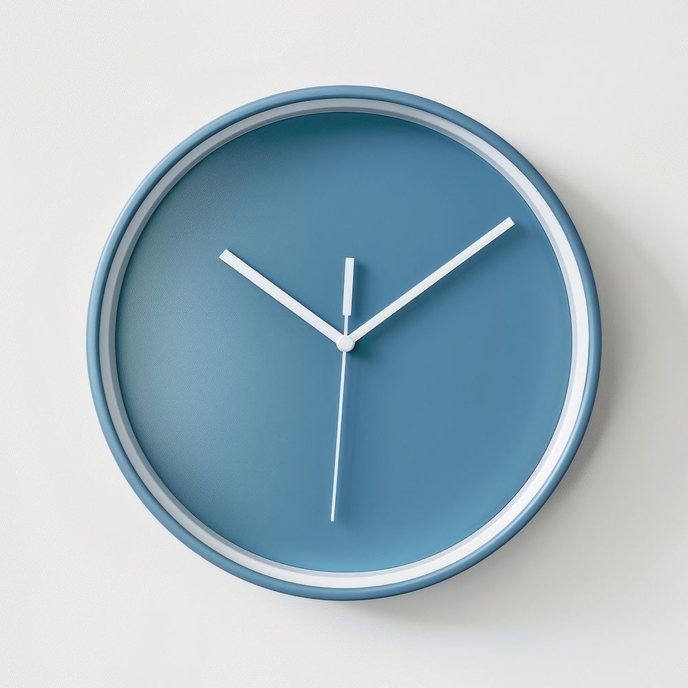 Blue clock furniture accuracy deadline.