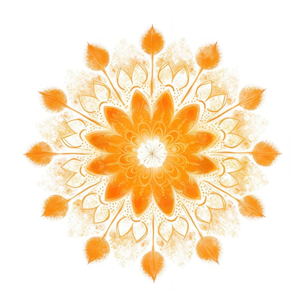 Orange mandala icon backgrounds pattern shape.
