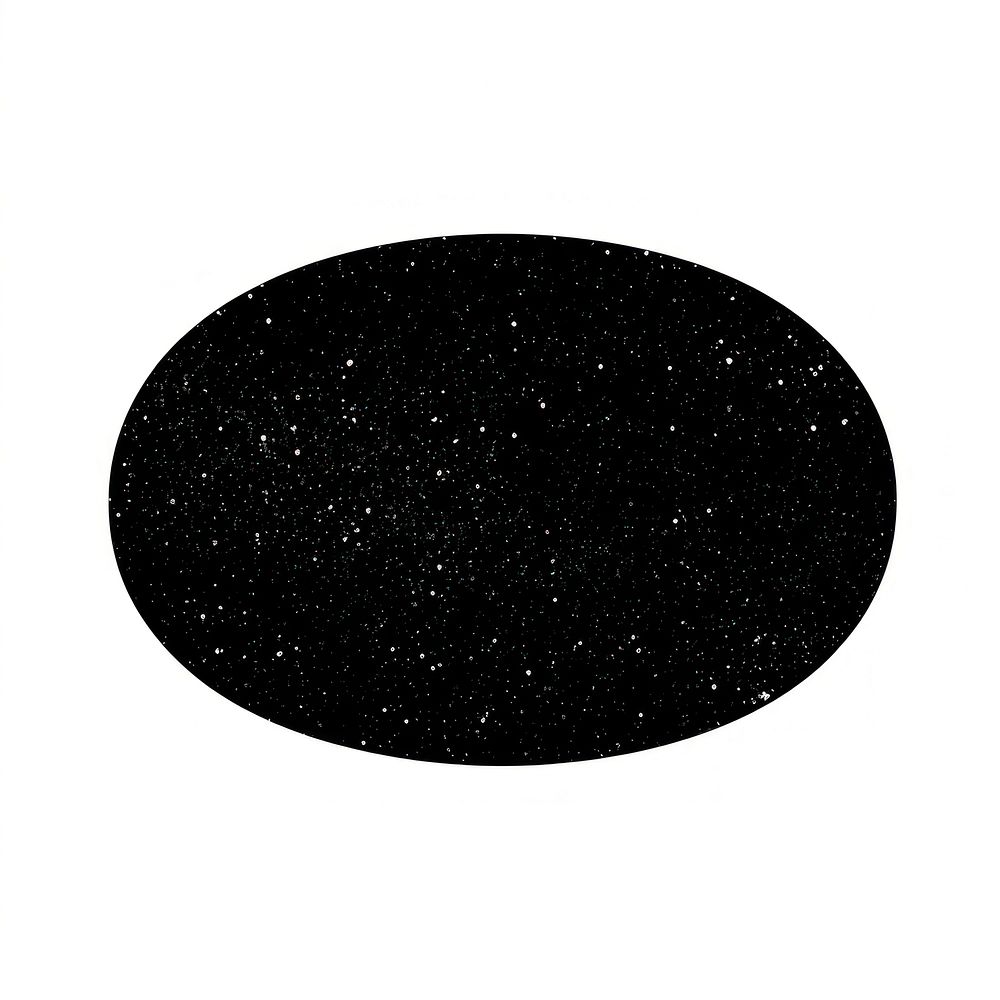 Black oval icon astronomy shape space.