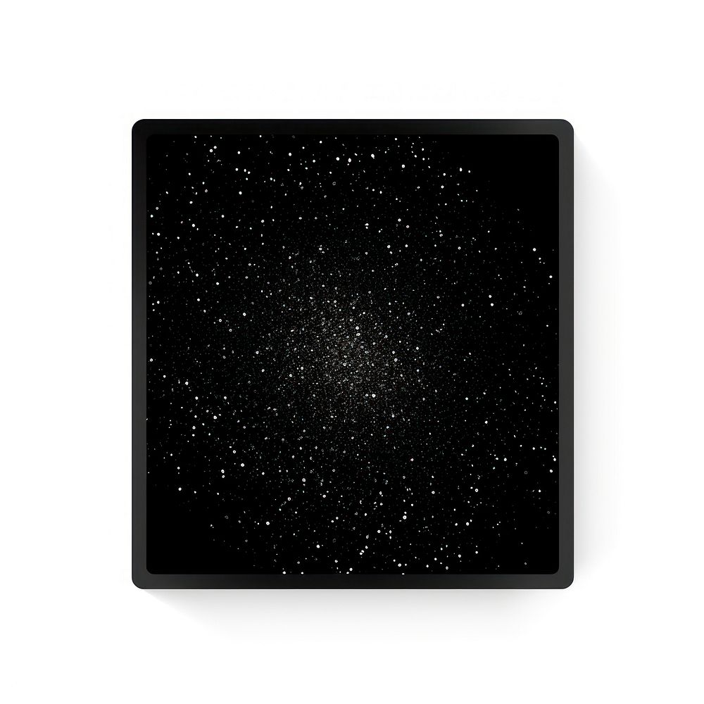 Black square icon shape white background electronics.
