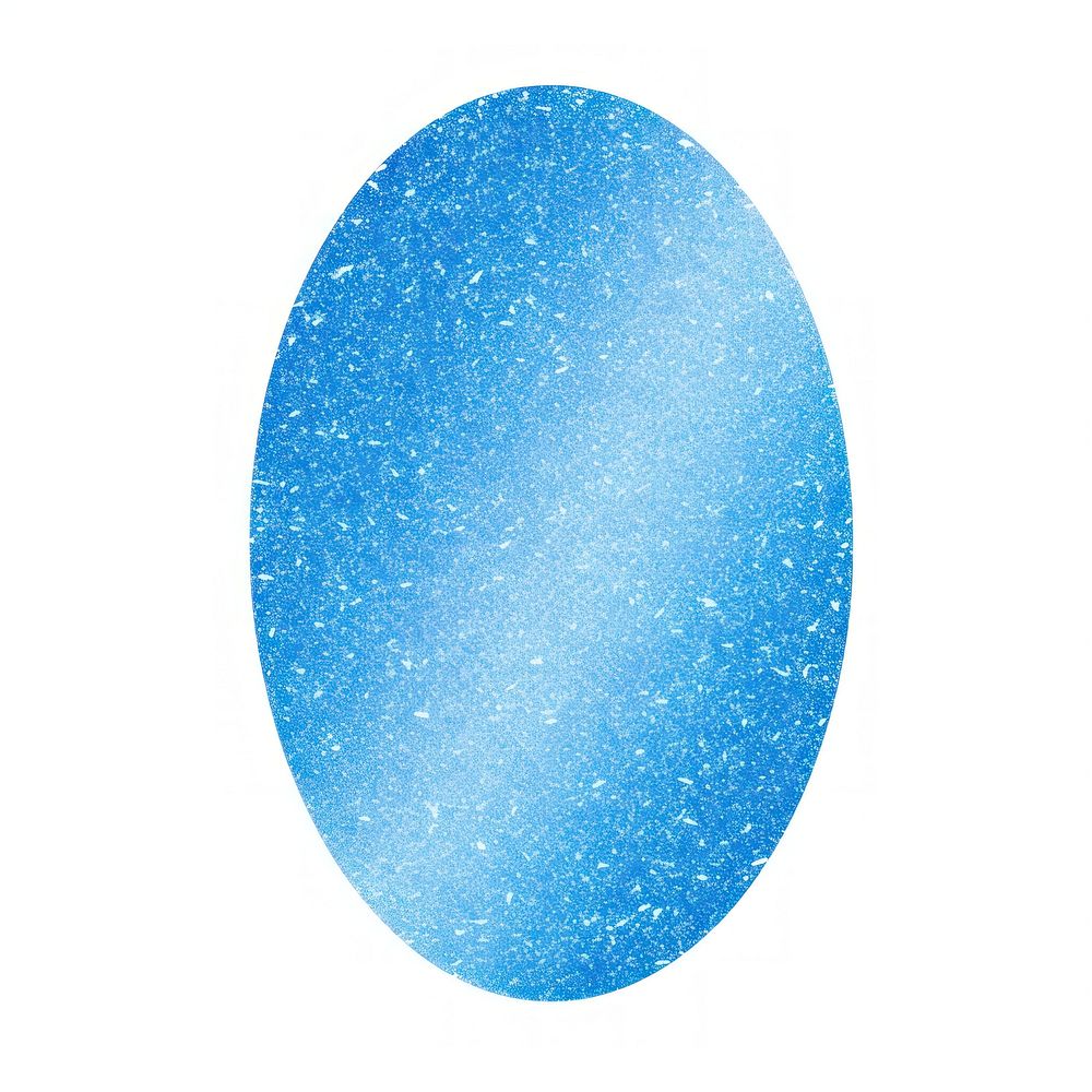 Blue oval icon shape white background astronomy.
