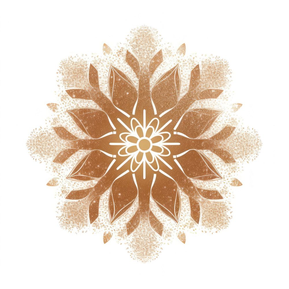 Brown mandala icon backgrounds pattern shape.