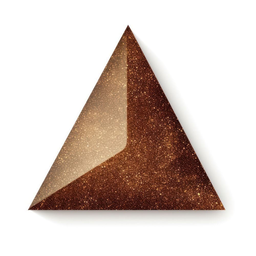 Brown triangle icon shape white background weaponry.