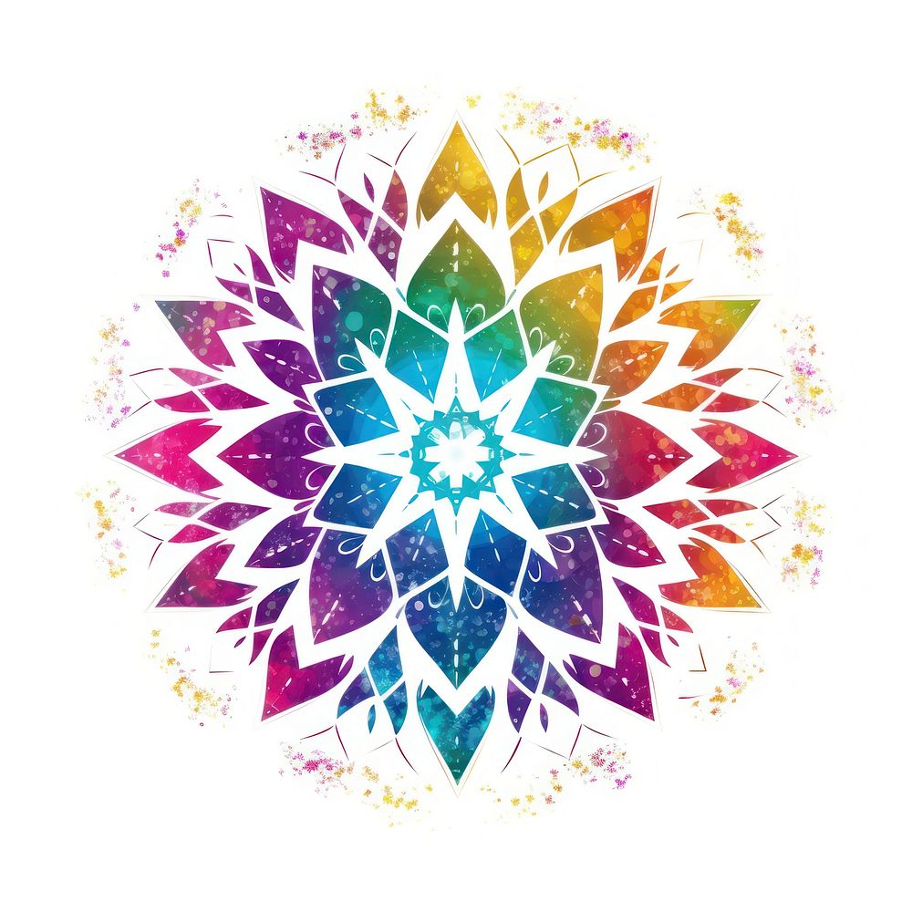 Colorful mandala icon art backgrounds pattern.