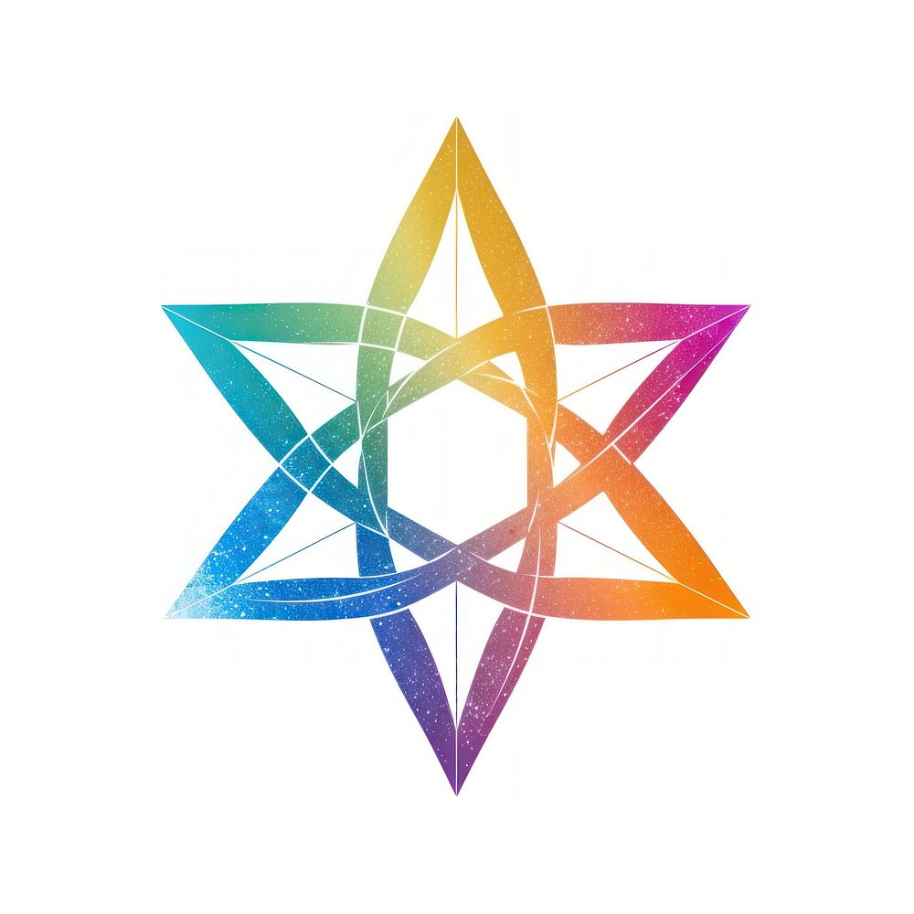 PNG Colorful octagram icon symbol shape logo.