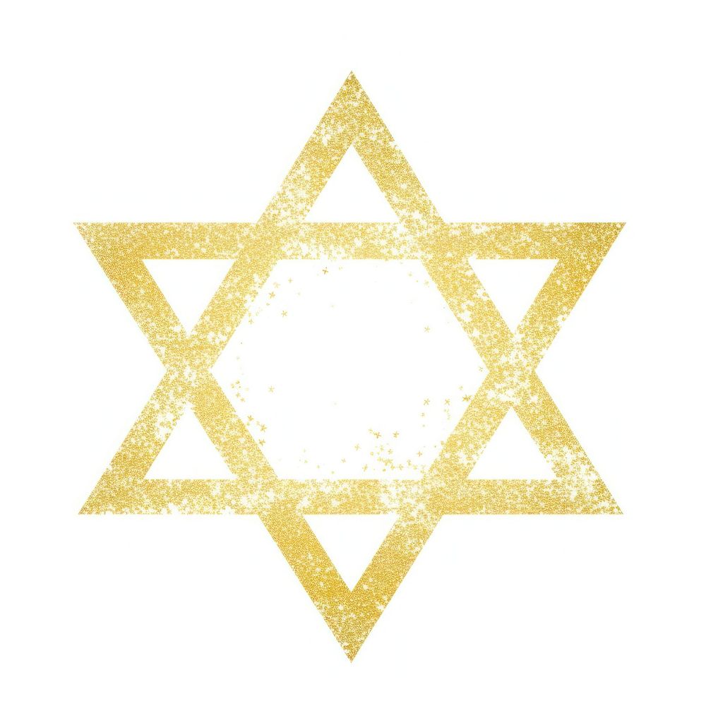 Gold hexagram icon backgrounds symbol shape.