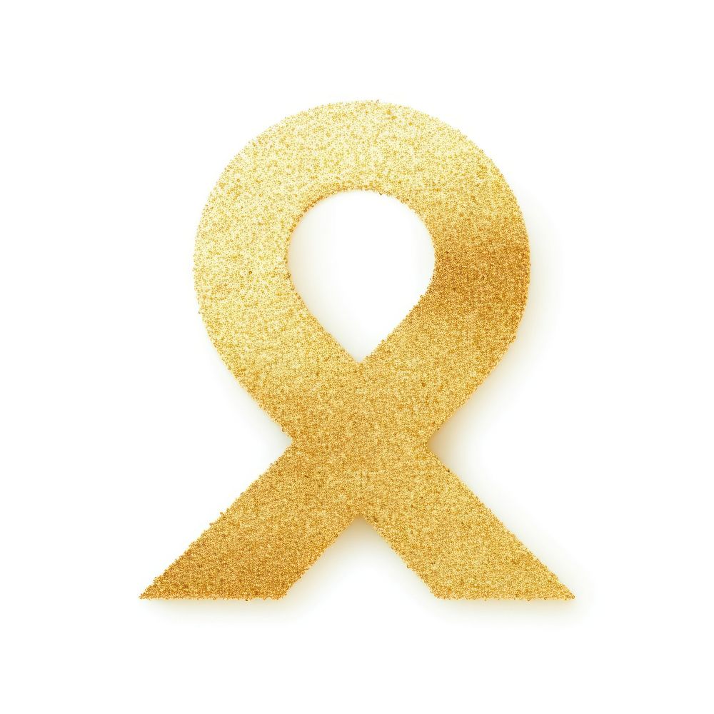 Gold plus sign icon symbol shape white background.