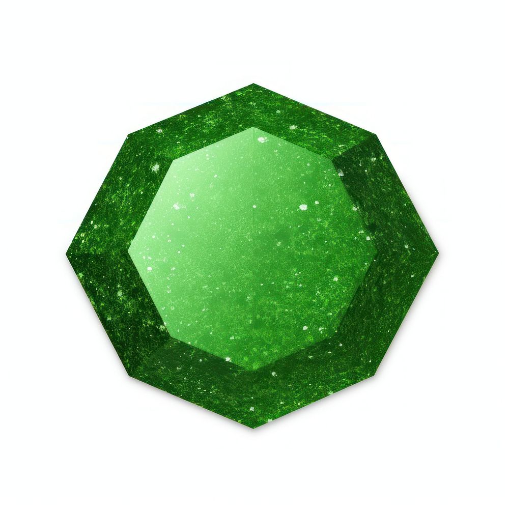 PNG Green pentagon icon gemstone emerald jewelry.