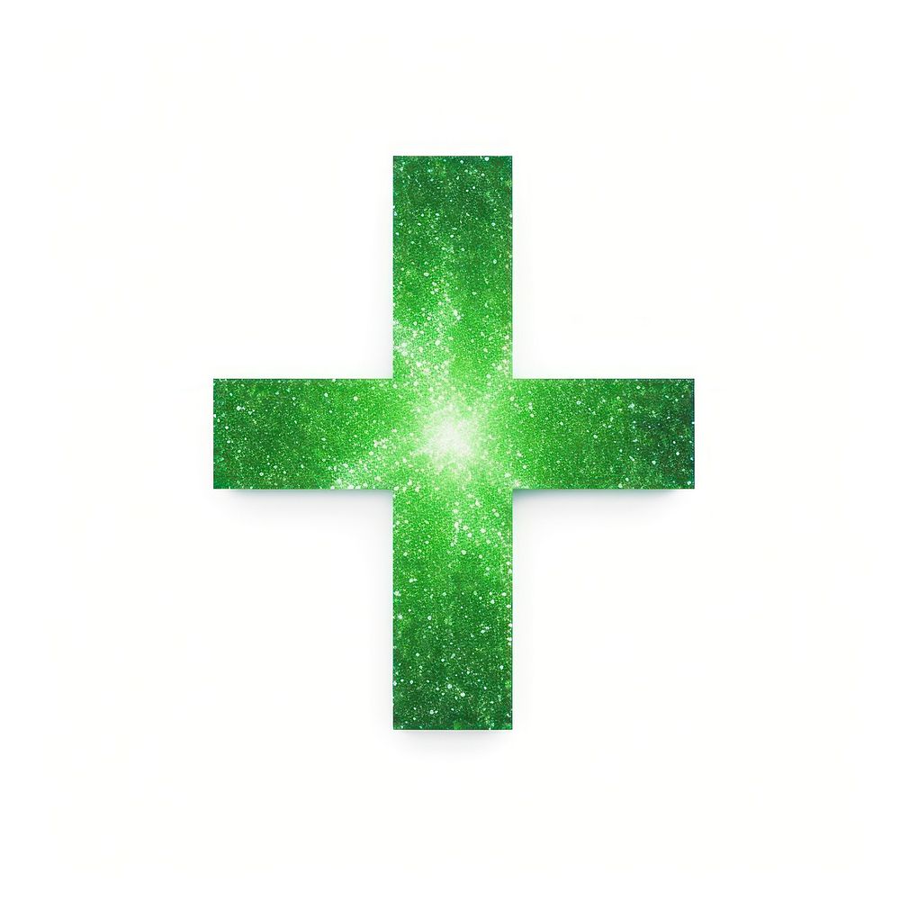 Green plus sign icon symbol shape cross.
