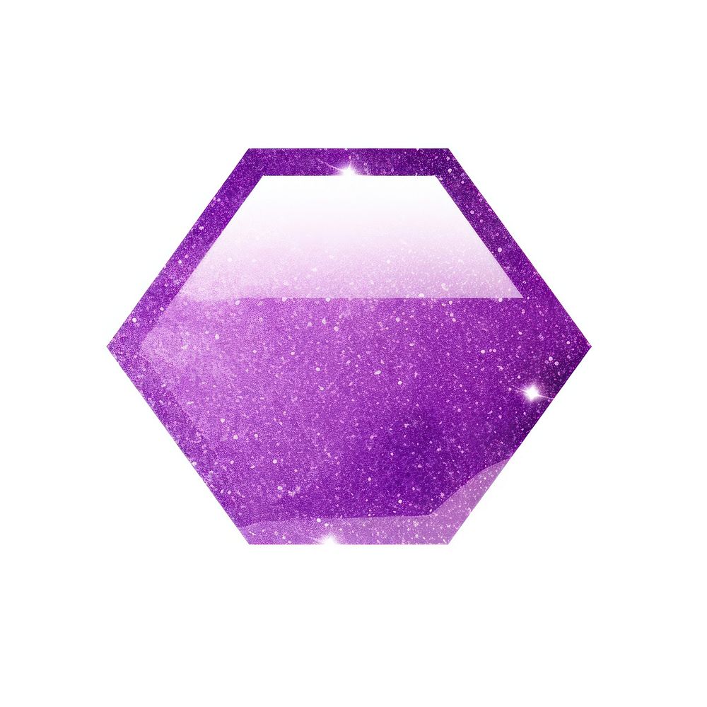 Purple octagon shape icon amethyst white background accessories.