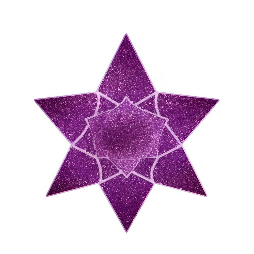 PNG Purple octagram icon shape white background echinoderm.