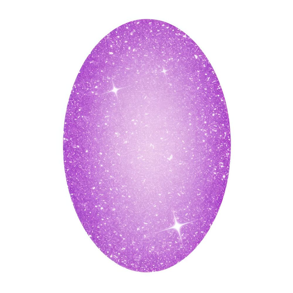Purple oval icon astronomy glitter shape.