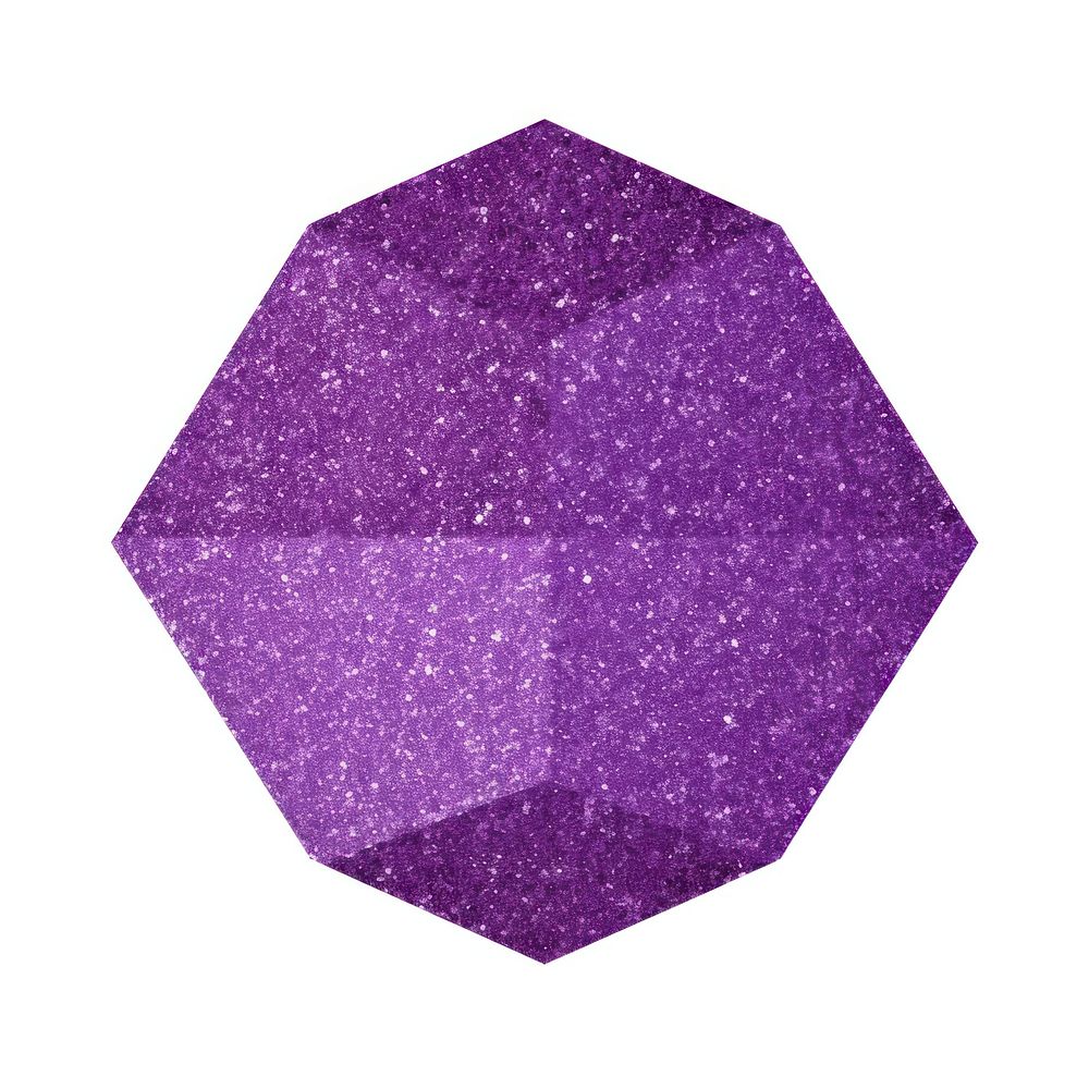PNG Purple pentagon icon jewelry glitter shape.