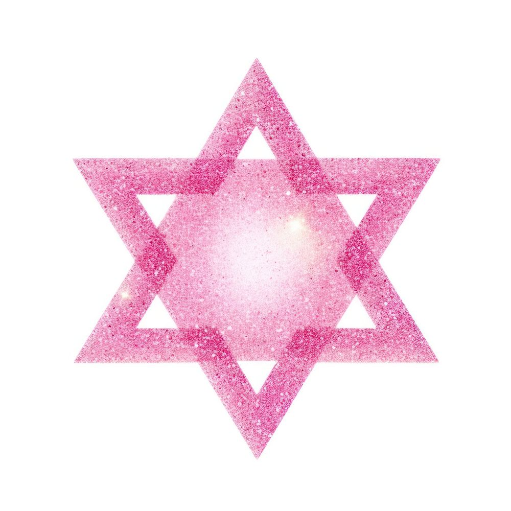 PNG Pink hexagram icon symbol shape white background.