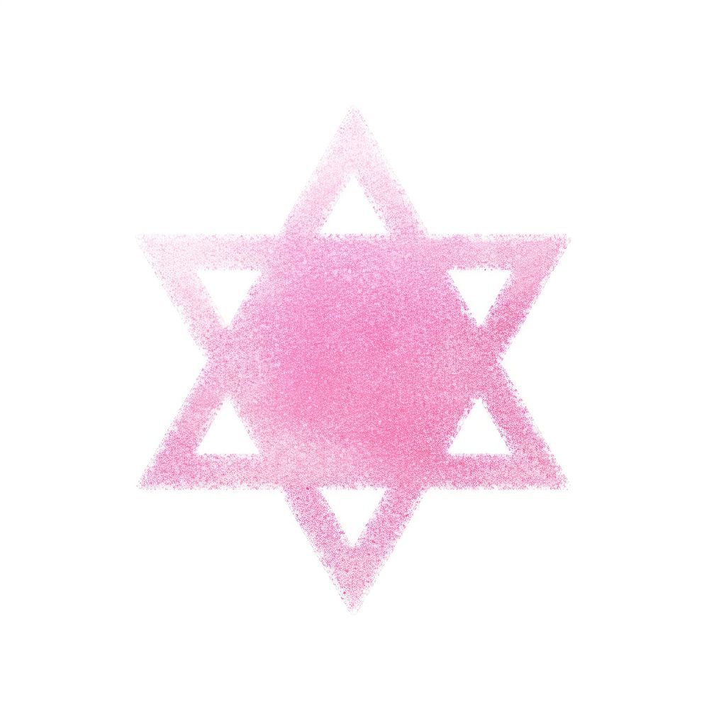 PNG Pink hexagram icon symbol shape white background.