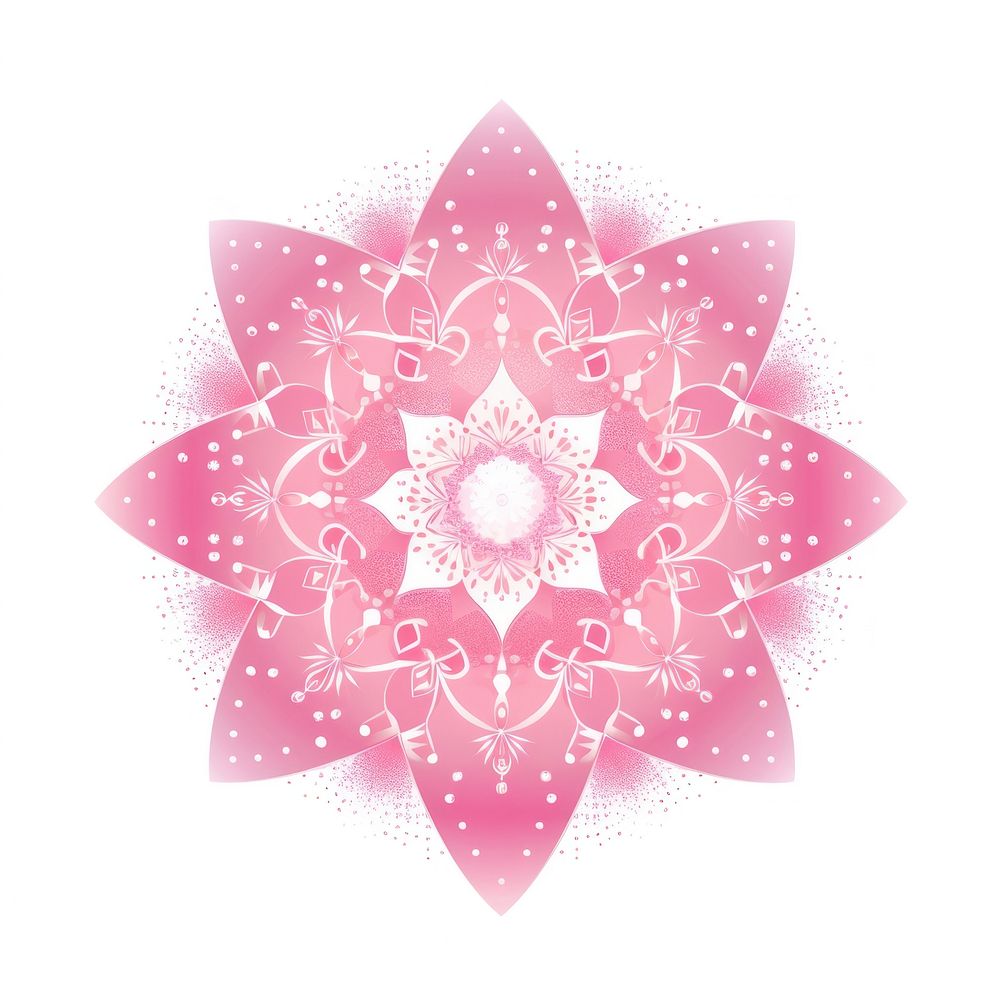 Pink mandala icon backgrounds pattern shape.