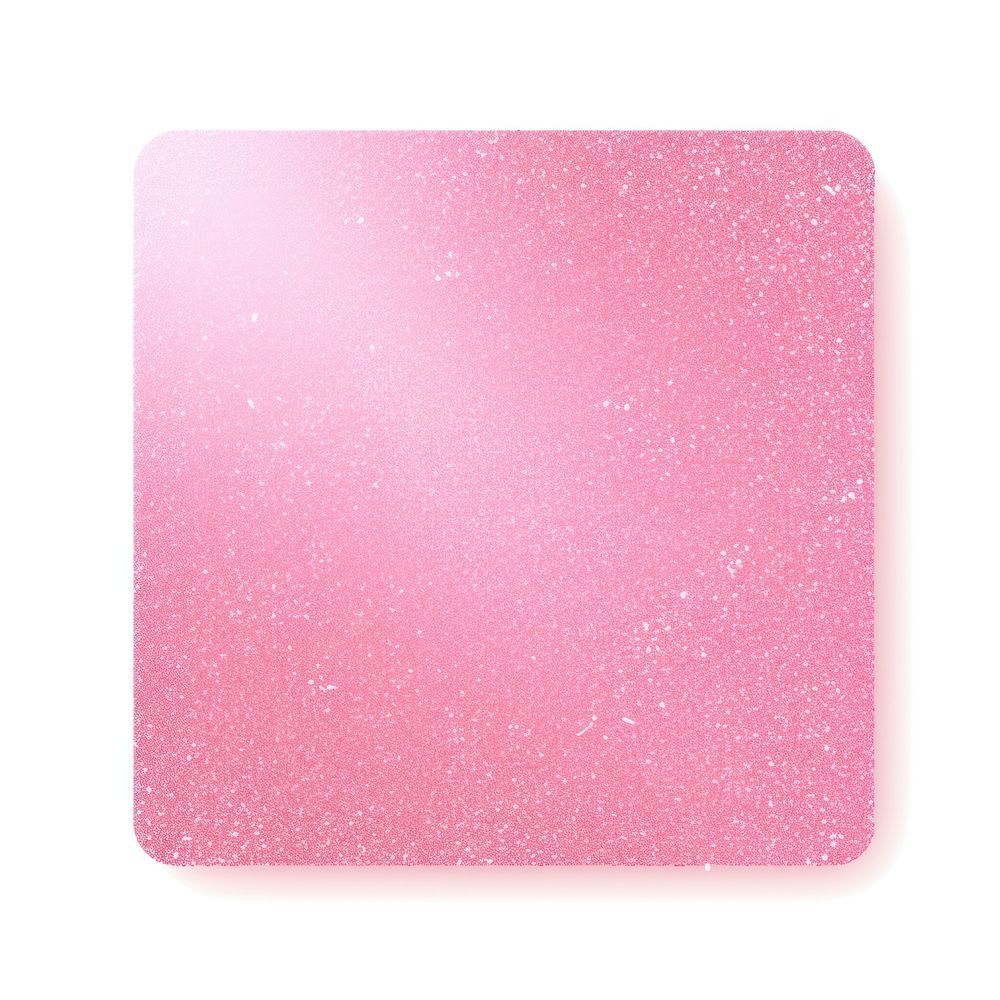 Pink square icon glitter backgrounds white background.