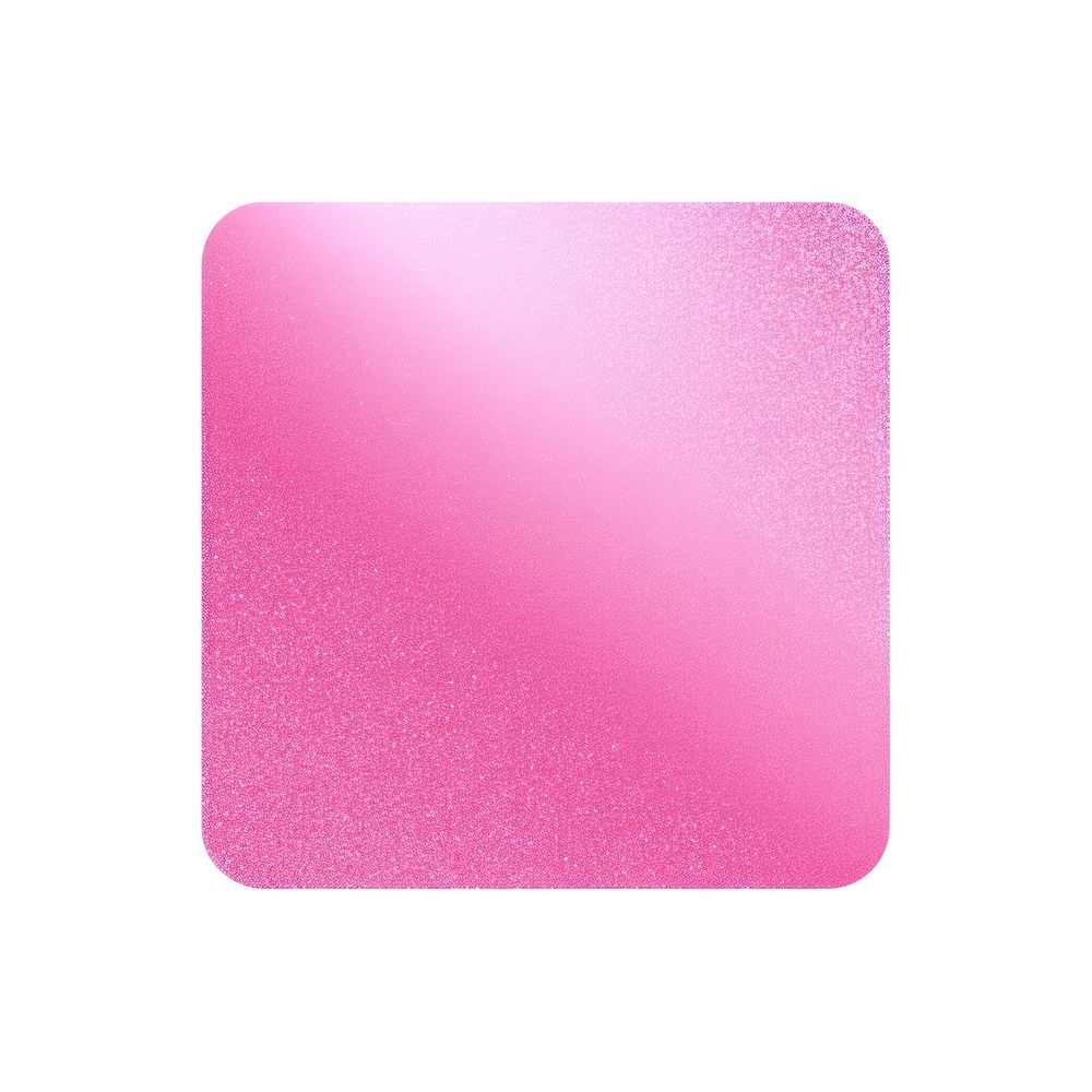 Pink square icon glitter white background rectangle.