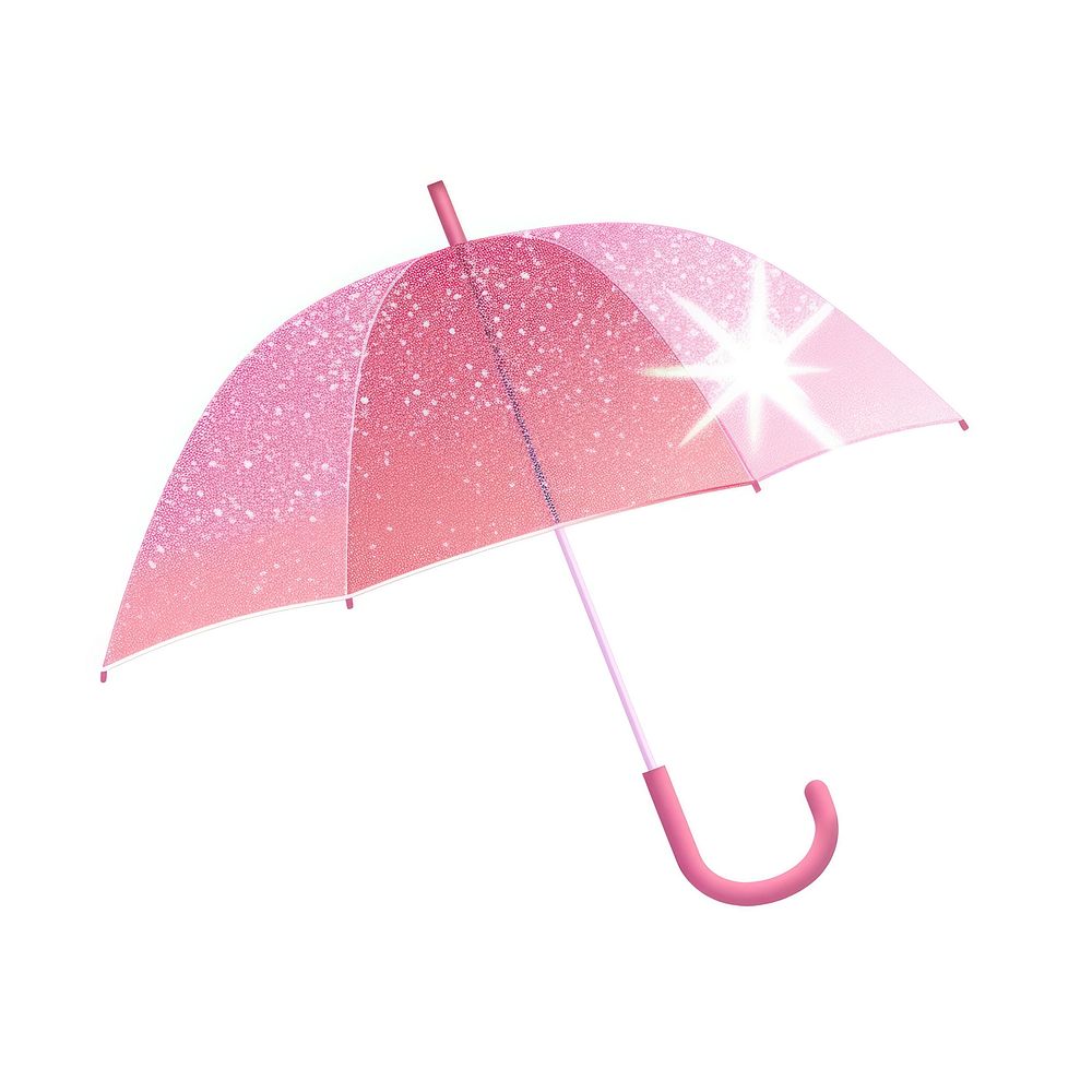 Pink umbrella icon white background protection sheltering.