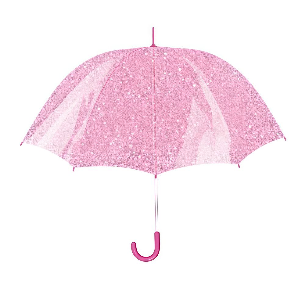 Pink umbrella icon white background protection simplicity.