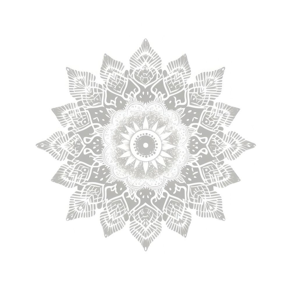 PNG Silver mandala icon backgrounds pattern drawing.