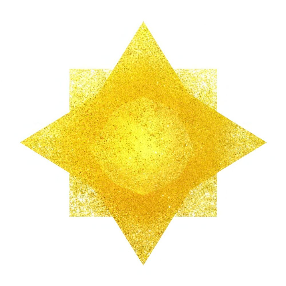 PNG Yellow octagram icon shape white background outdoors.