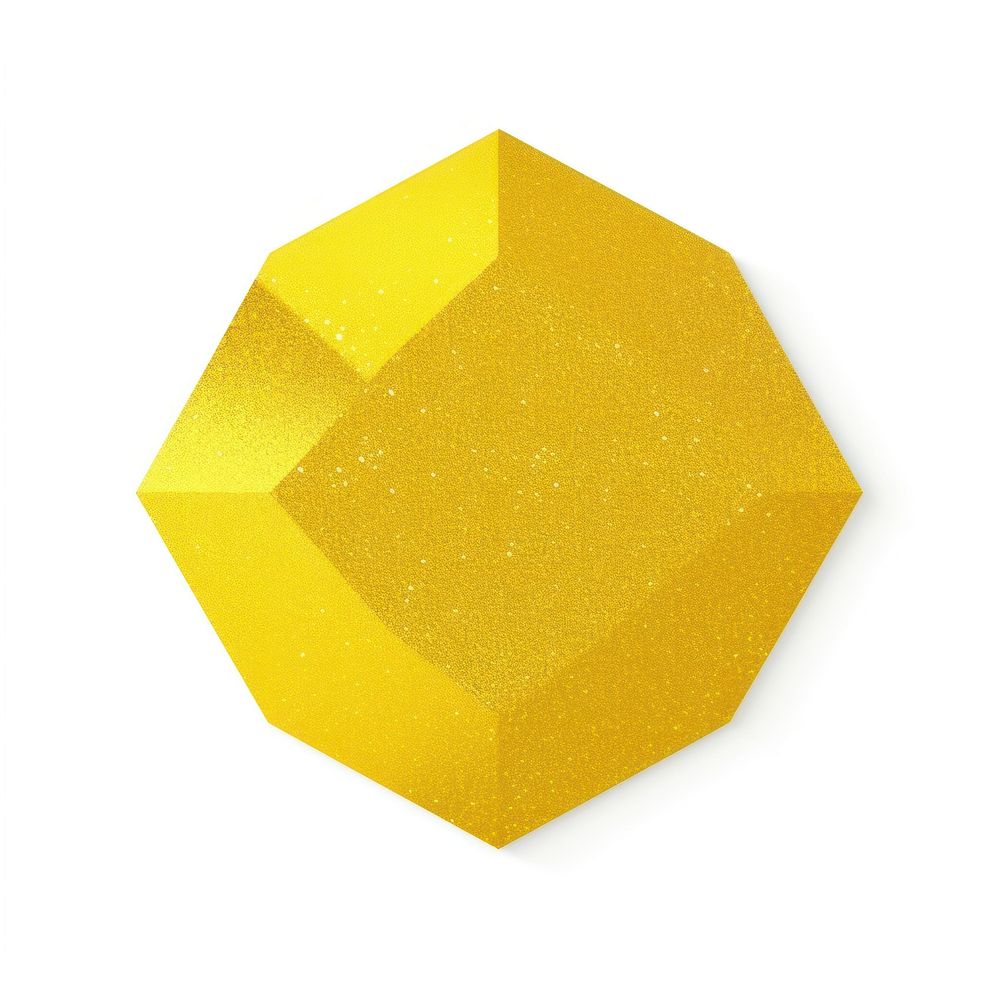 PNG Yellow pentagon icon shape art white background.