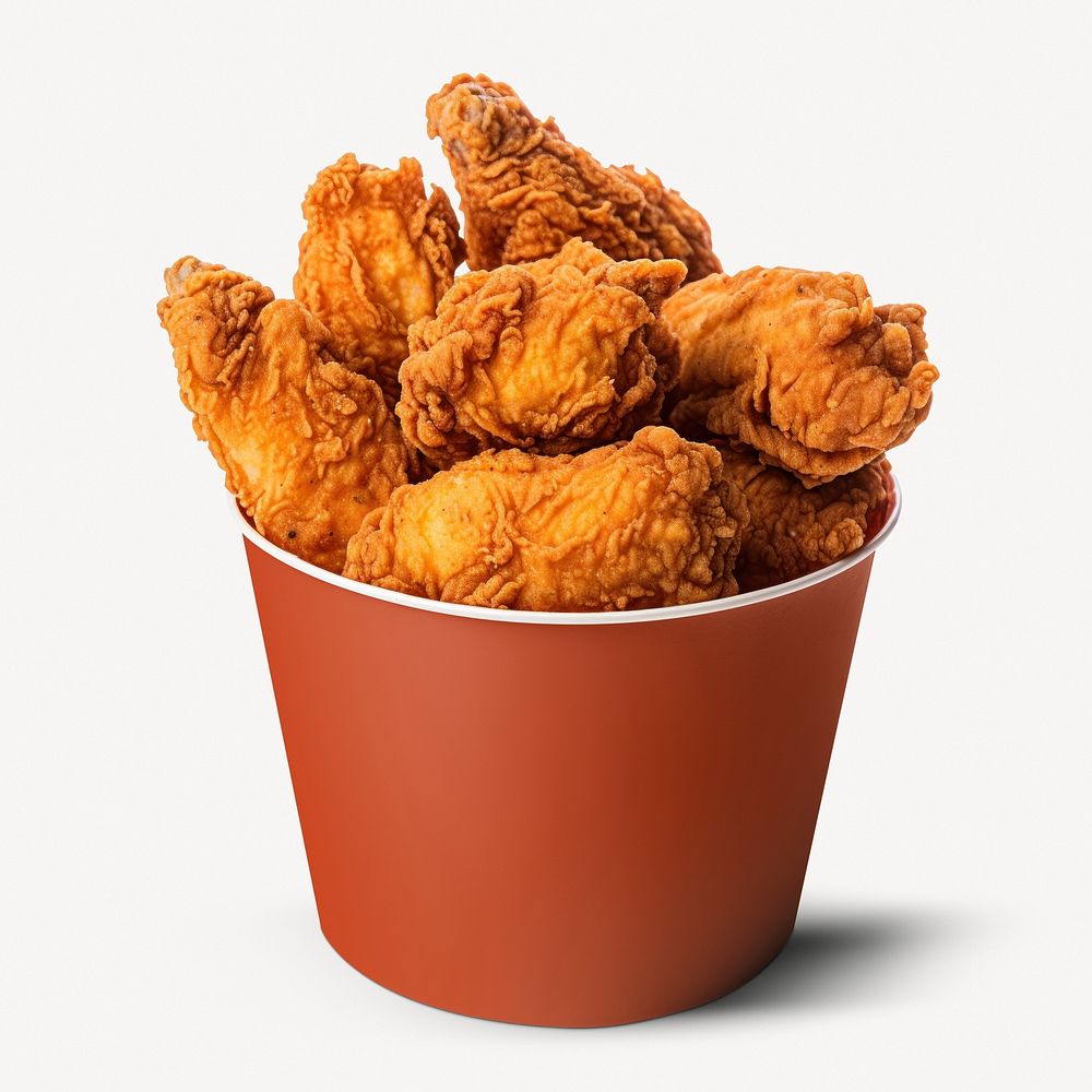 Fried chicken cup mockup psd