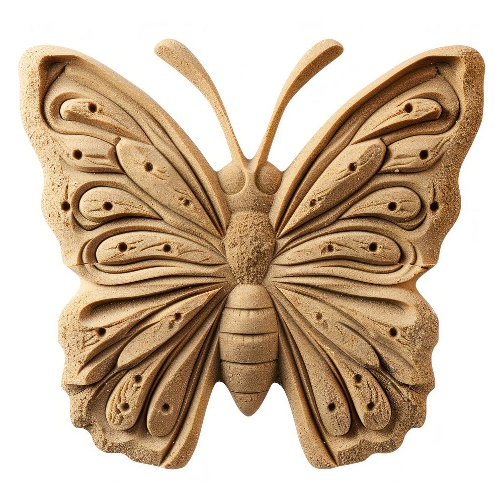 Sand Sculpture butterfly animal insect art.