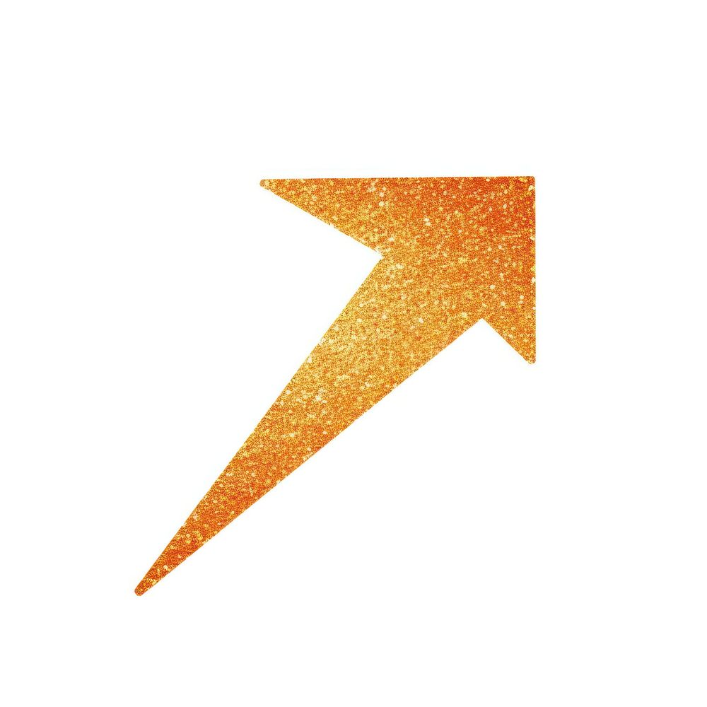 Orange gold simple arrow icon symbol logo white background.