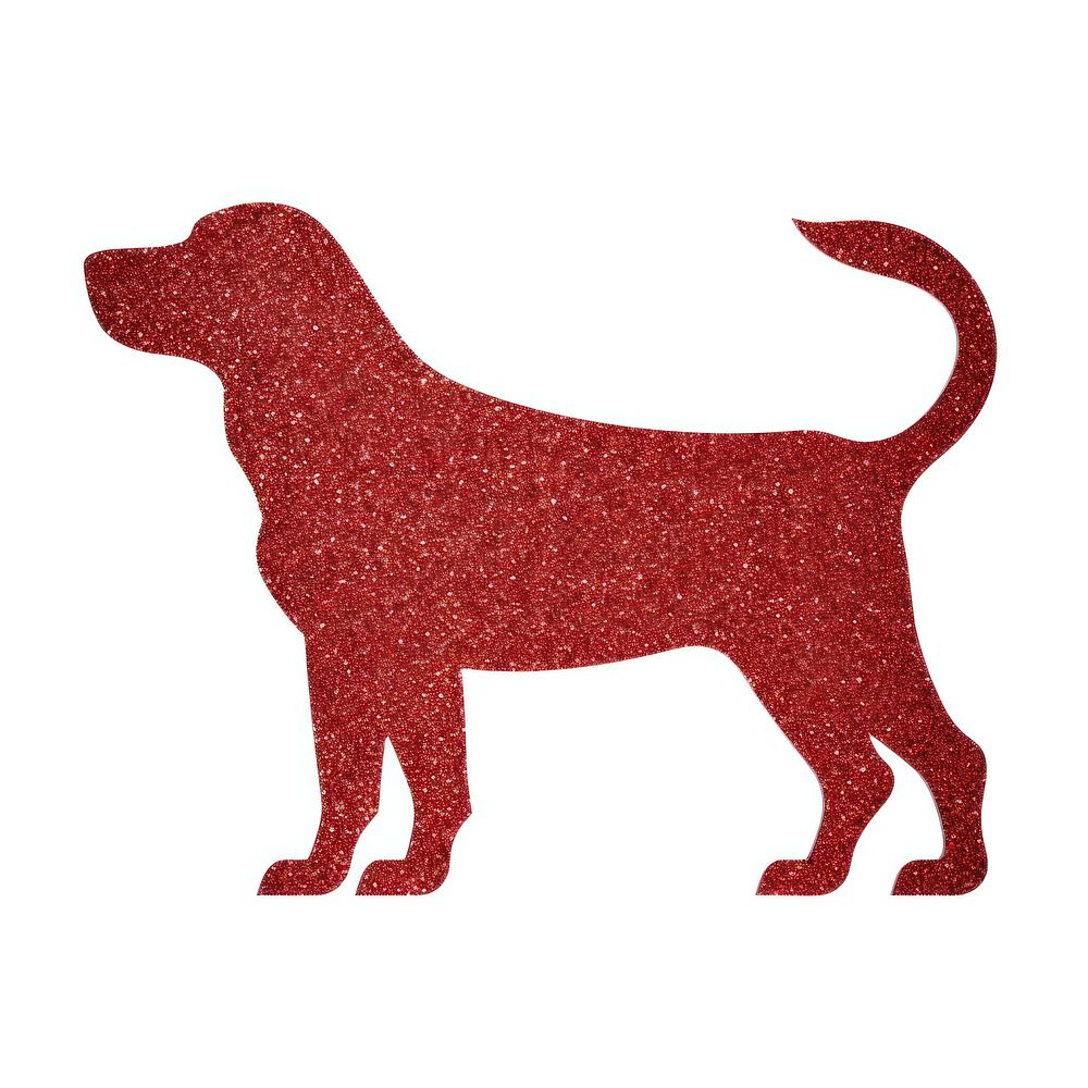 Red dog icon animal mammal pet.