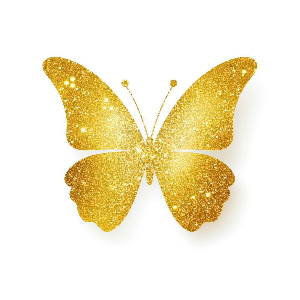 Yellow butterfly icon insect animal petal.