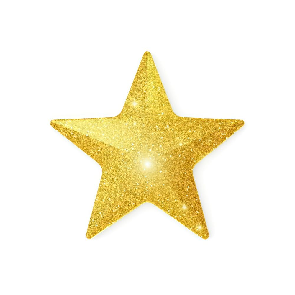 Yellow star icon symbol shape white background.