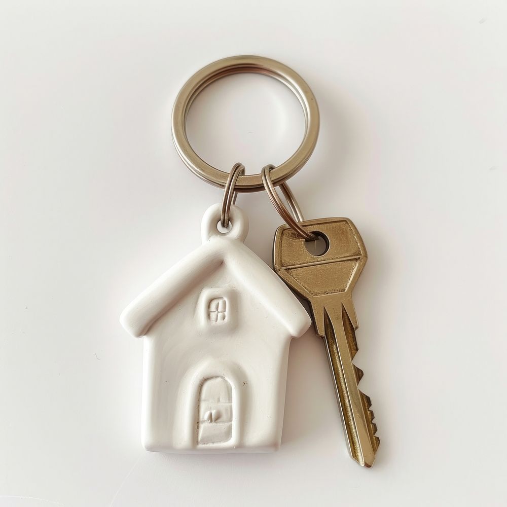 House keys on a keychain architecture accessories accessory.