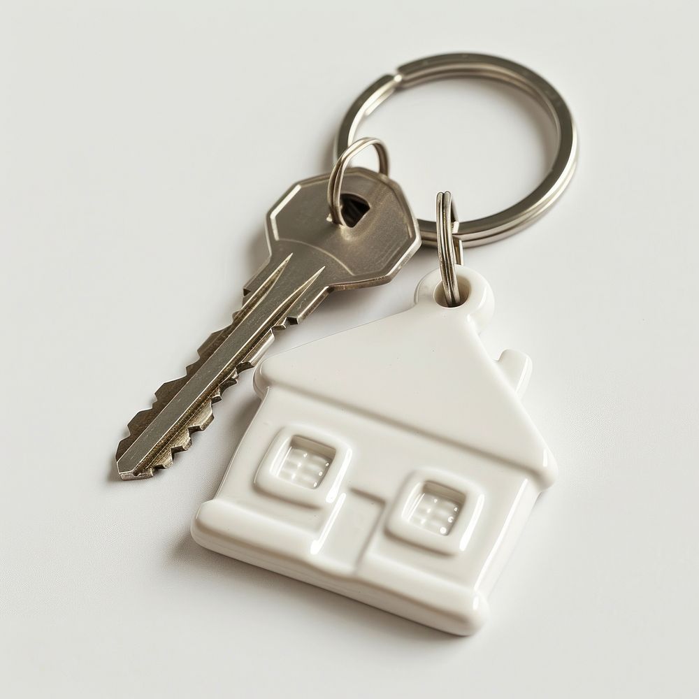 House keys on a keychain architecture building wealth.