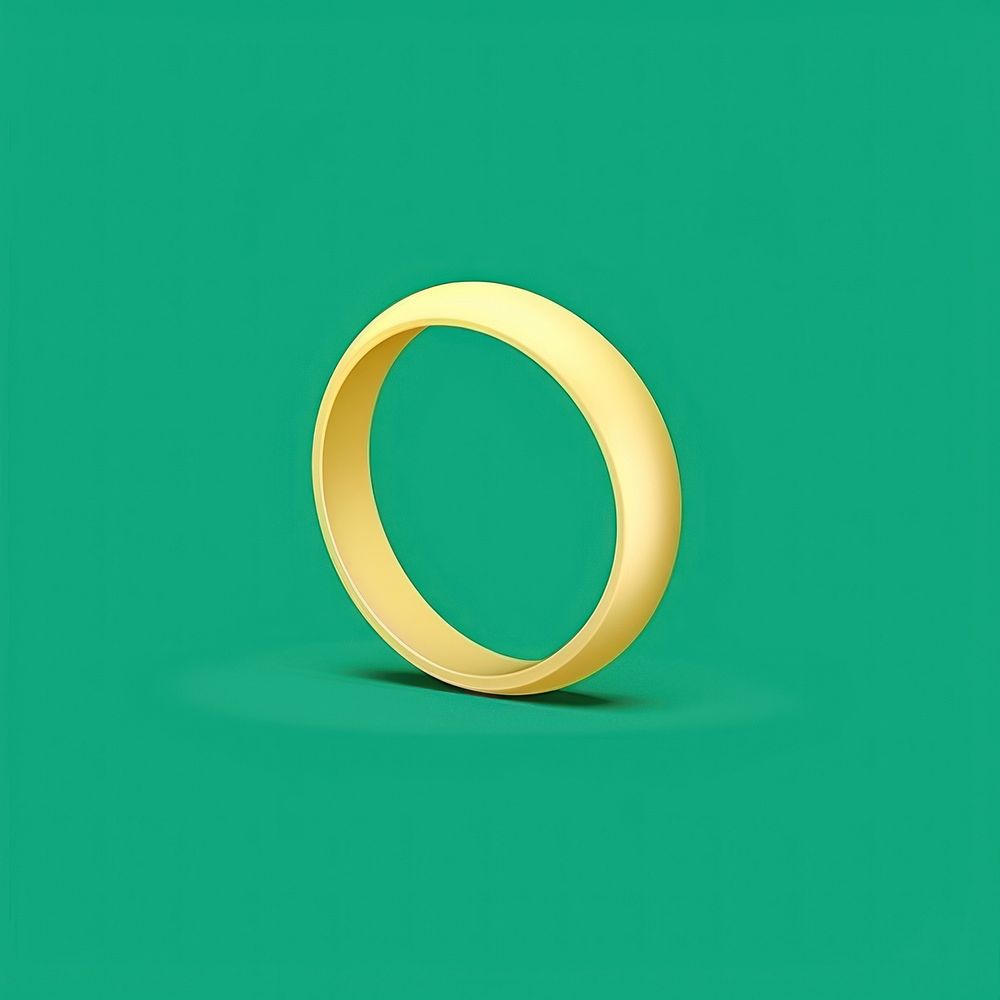 Minimal Abstract Vector illustration of a jewelry ring accessories simplicity.
