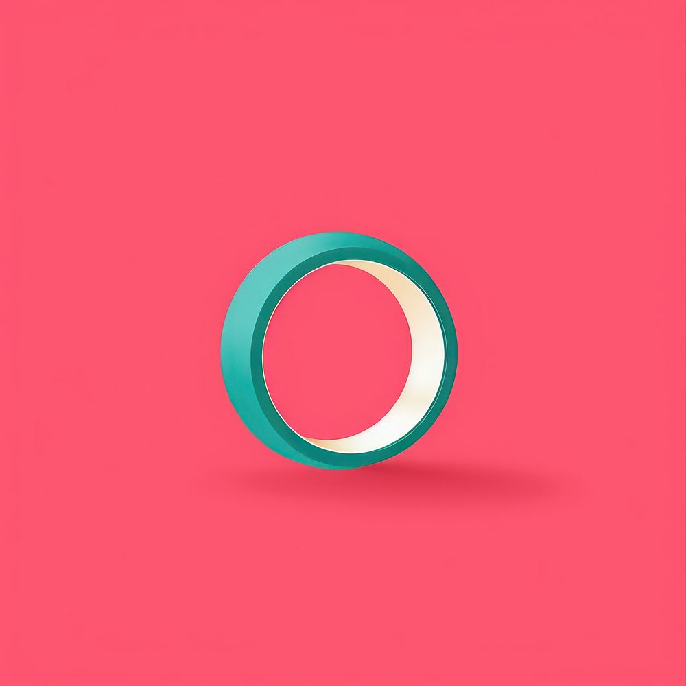 Minimal Abstract Vector illustration of a jewelry ring accessories accessory.
