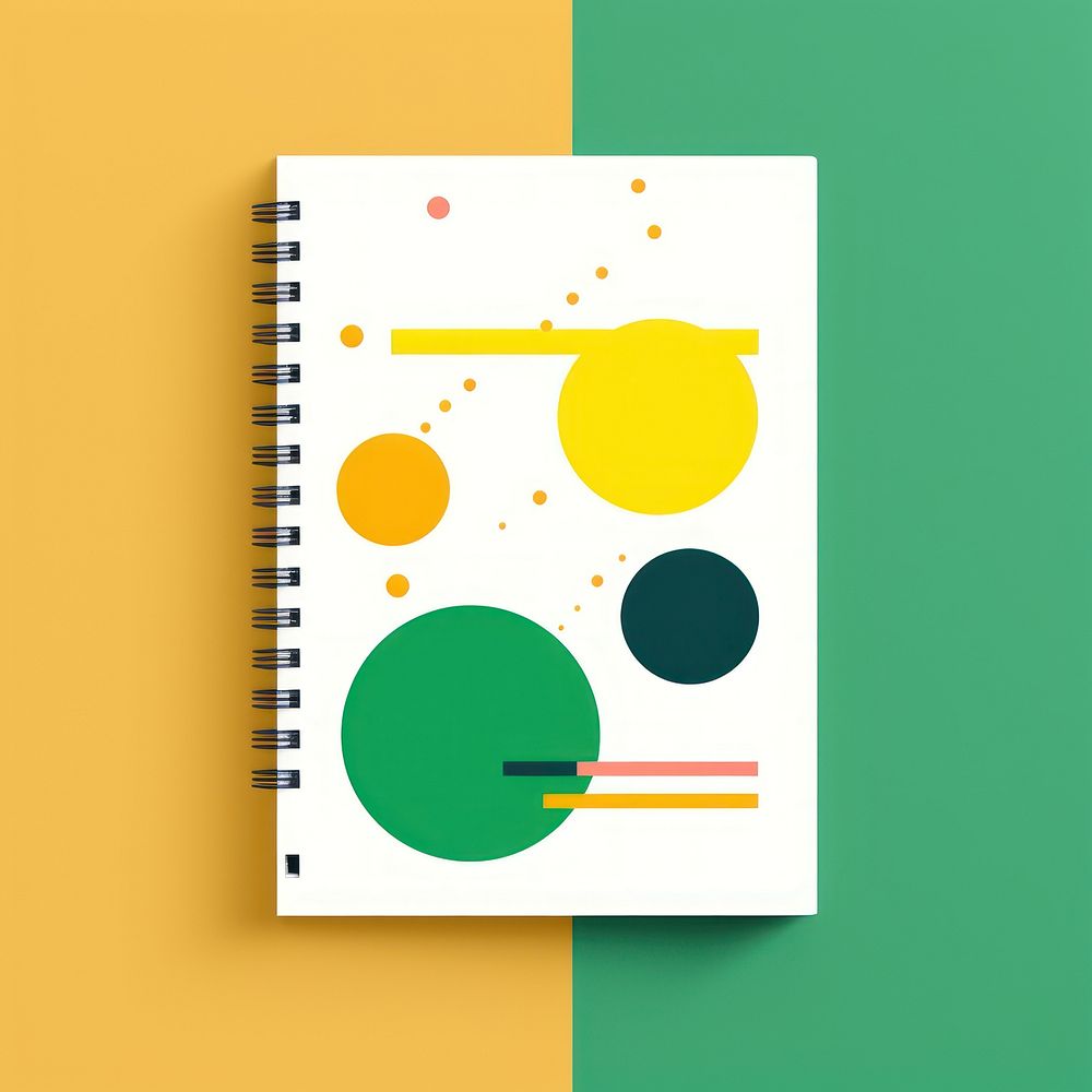 Minimal Abstract Vector illustration of a sketchbook art graphic design creativity.