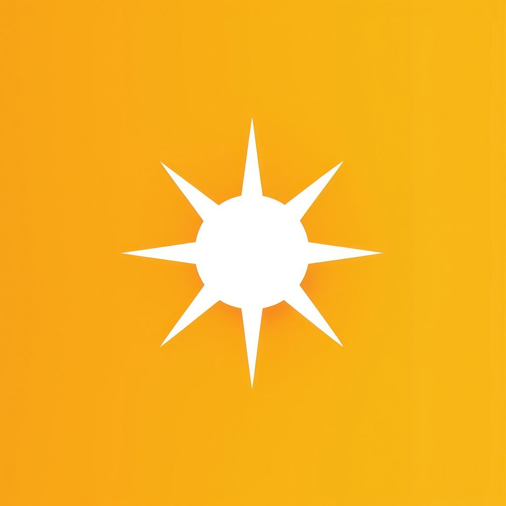 Minimal Abstract Vector illustration of a sun outdoors symbol logo.