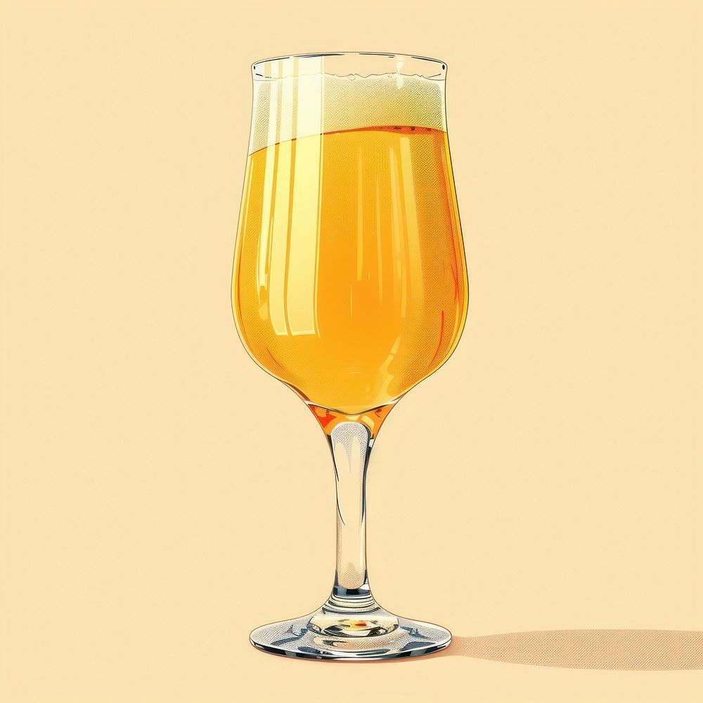 Shiny beer glass cocktail drink juice.