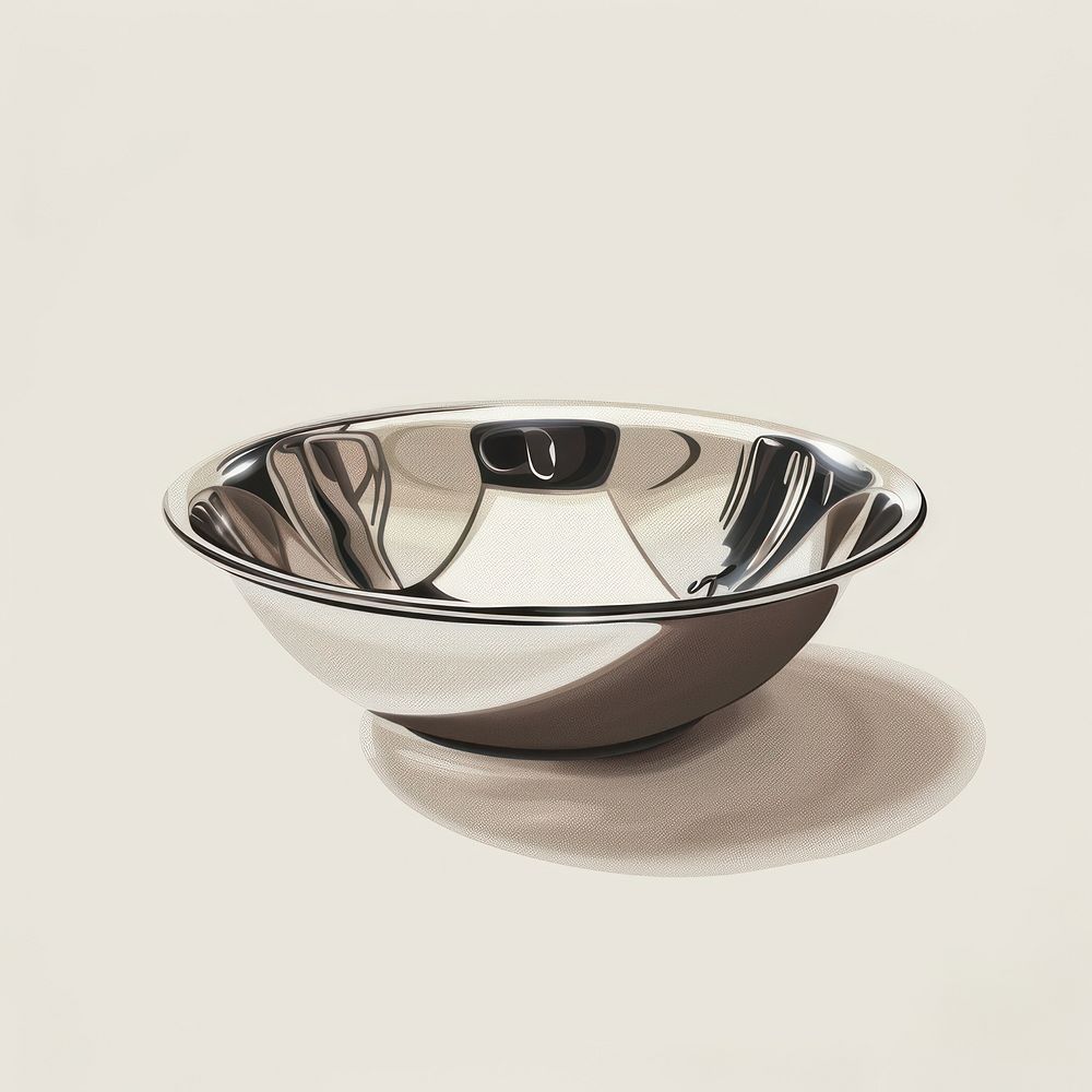 Shiny dish bowl simplicity lighting.