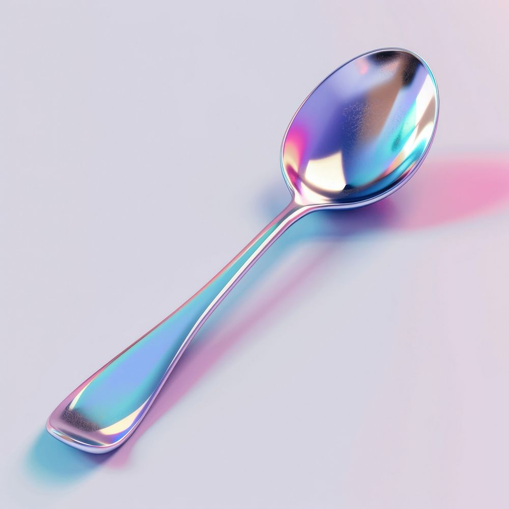 Shiny spoon silverware reflection tableware.